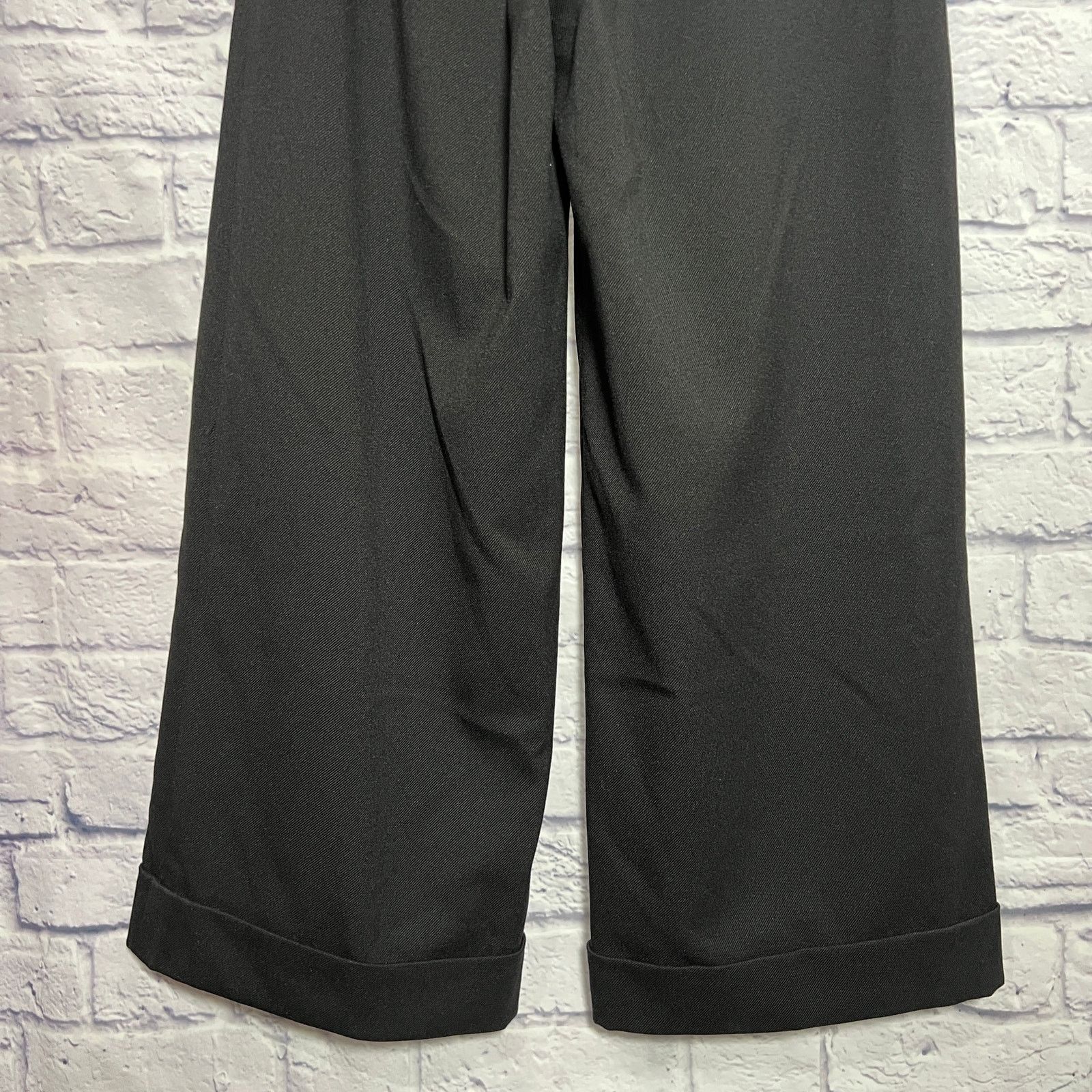 Other SLOBE IENA Wide Leg Lined Lace-Back Cuffed Pants Black 38 Size 26" / US 2 / IT 38 - 11 Thumbnail