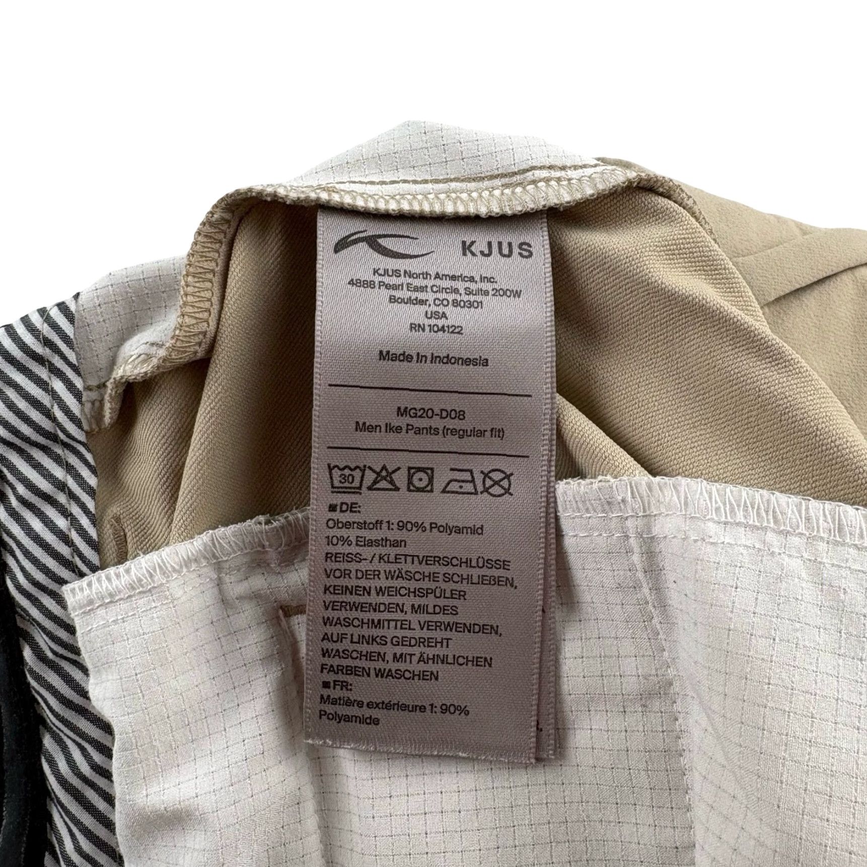 KJUS KJUS Men’s Ike Golf Pants Tan 33x32 Flat Front Stretch Polyester Beige Chino Casual Mens Pants Size US 33 - 5 Thumbnail