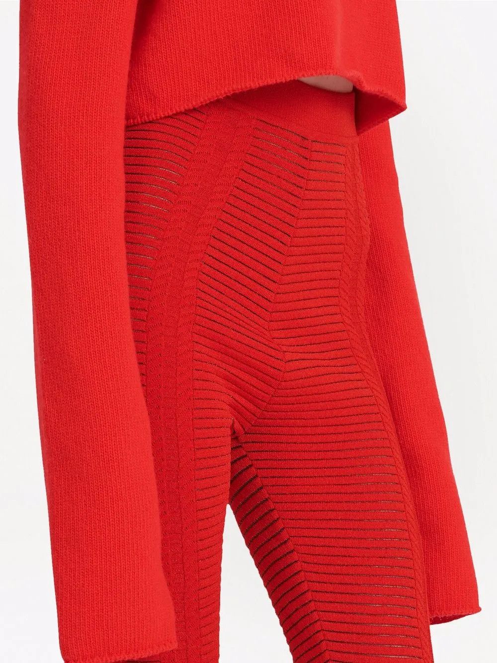 Balmain o1y0625 Legging Pant in Red Size 30" / US 8 / IT 44 - 2 Thumbnail