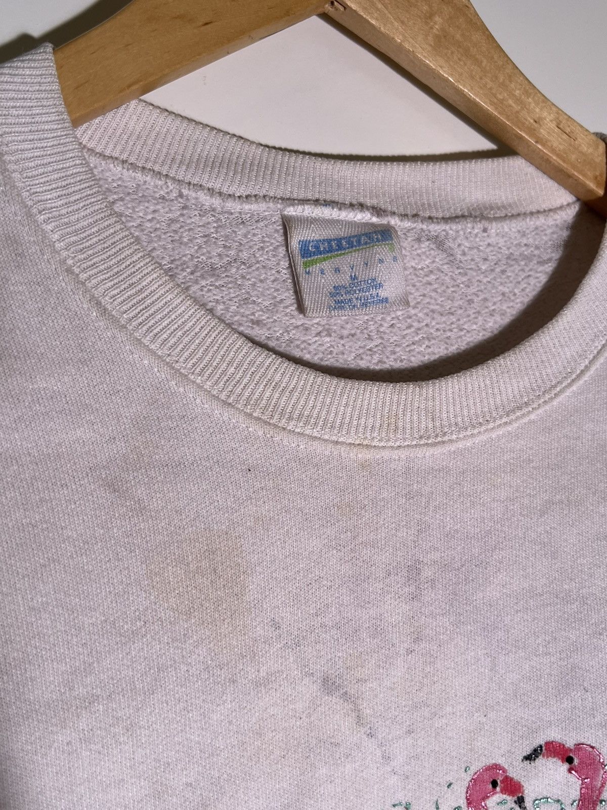 Vintage 90’s 2000’s Y2K Vintage Flamingo Distressed Retro Sweater Size US M / EU 48-50 / 2 - 7 Thumbnail