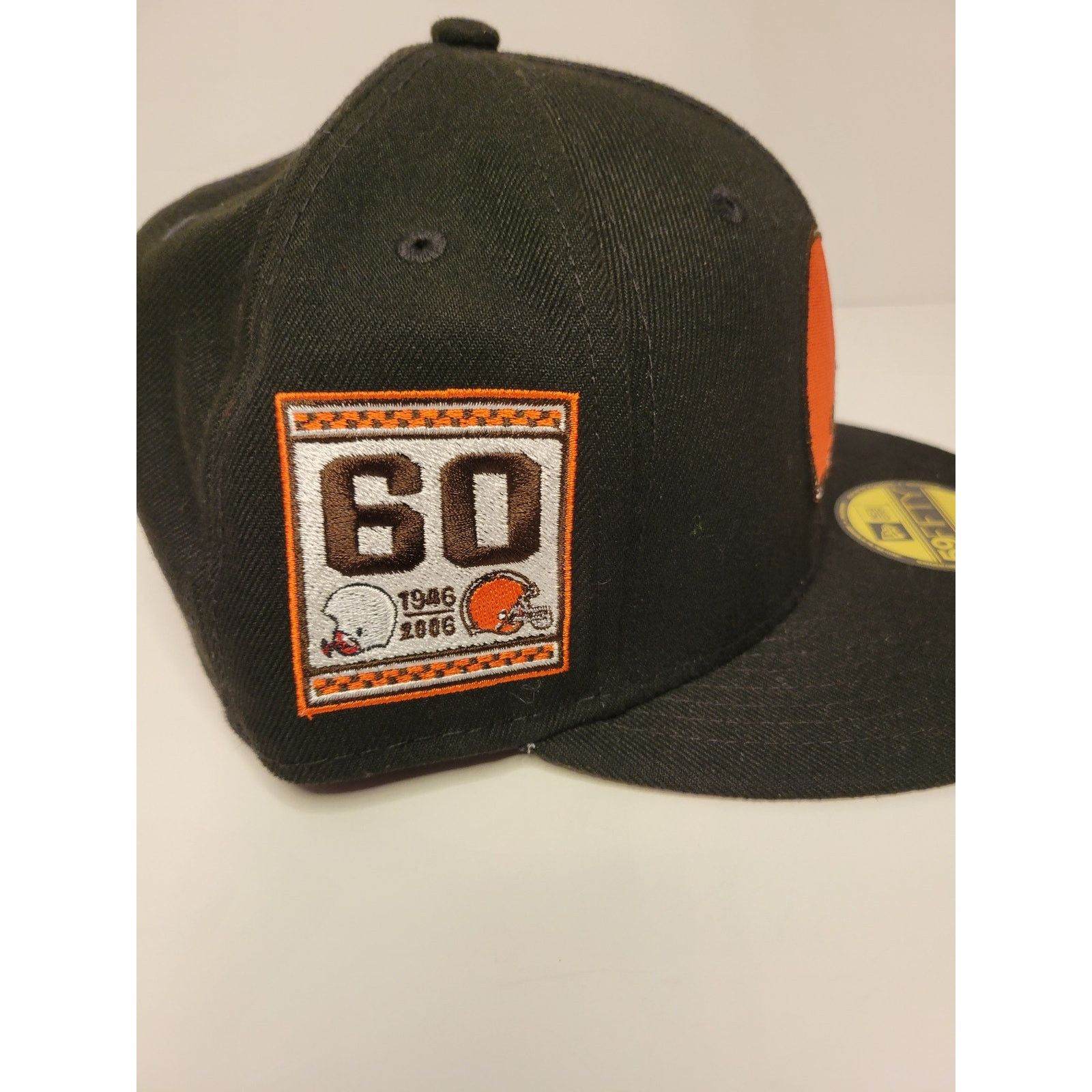 New Era New Era 59FIFTY Cleveland Browns Logo Fitted Hat Cap 7 1/8 Size ONE SIZE - 3 Thumbnail