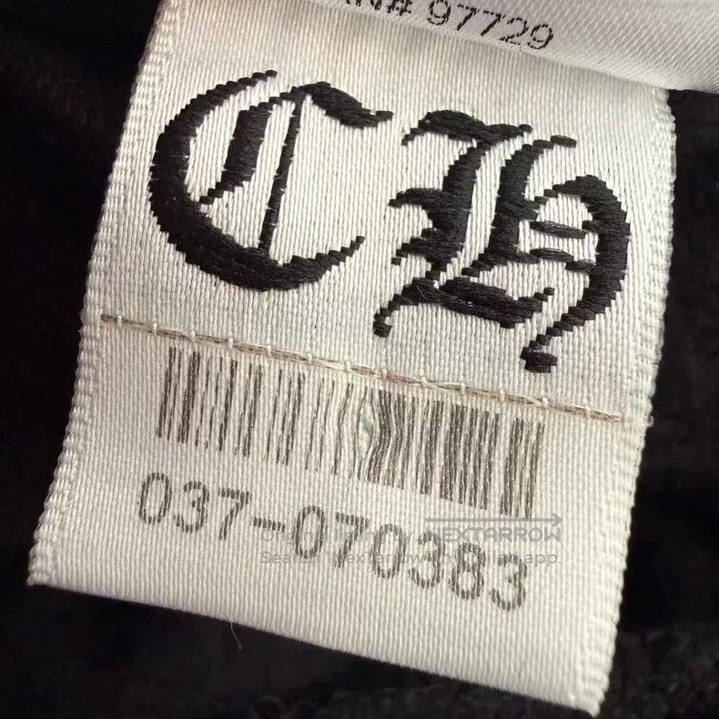 Chrome Hearts CHROME HEARTS Size XXL Black velvet hooded sweater Size US XXL / EU 58 / 5 - 8 Thumbnail