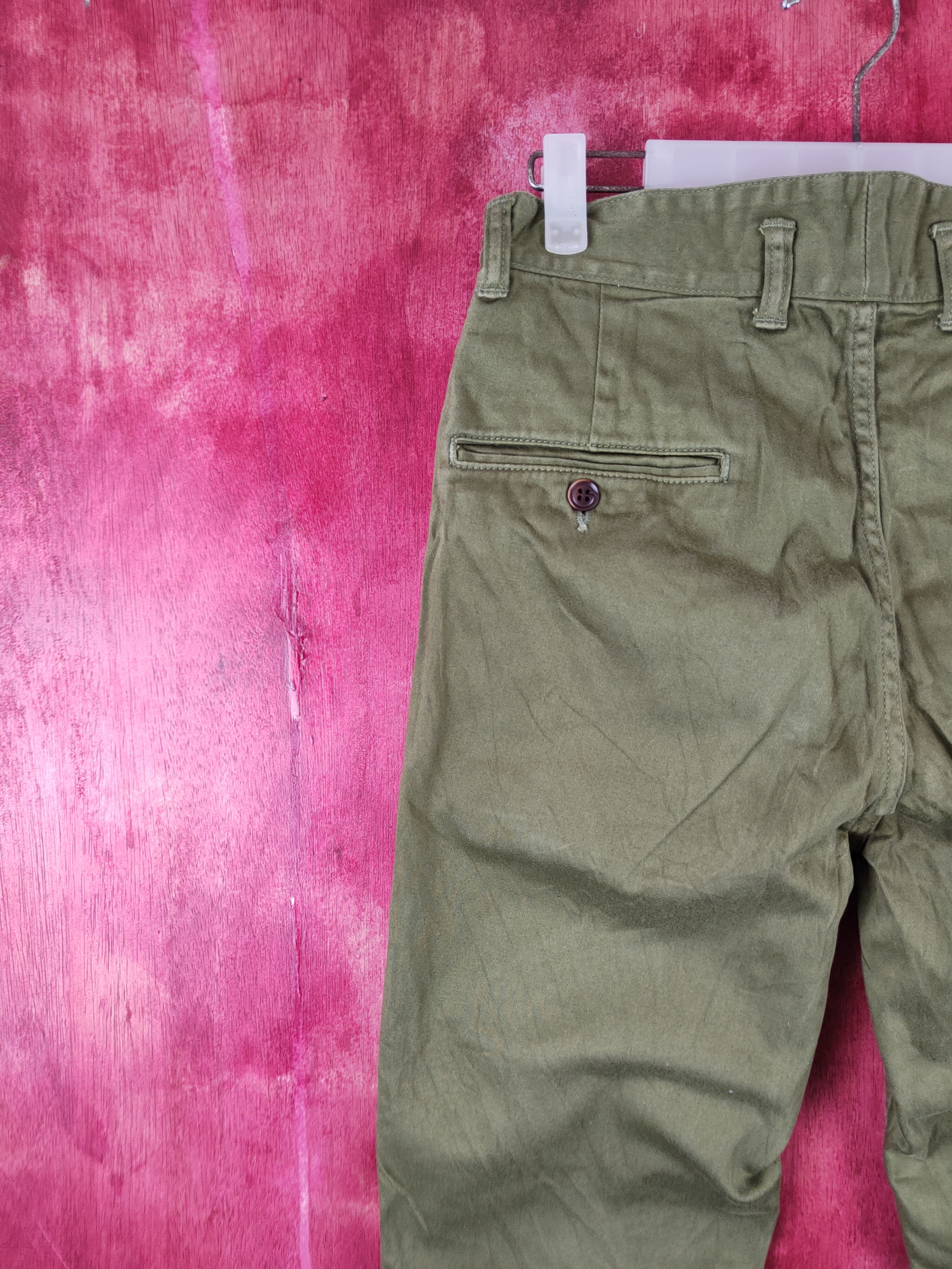 Japanese Brand Deep Blue Dark Olive Multipocket Casual Pants #S1736 Size US 29 - 8 Thumbnail