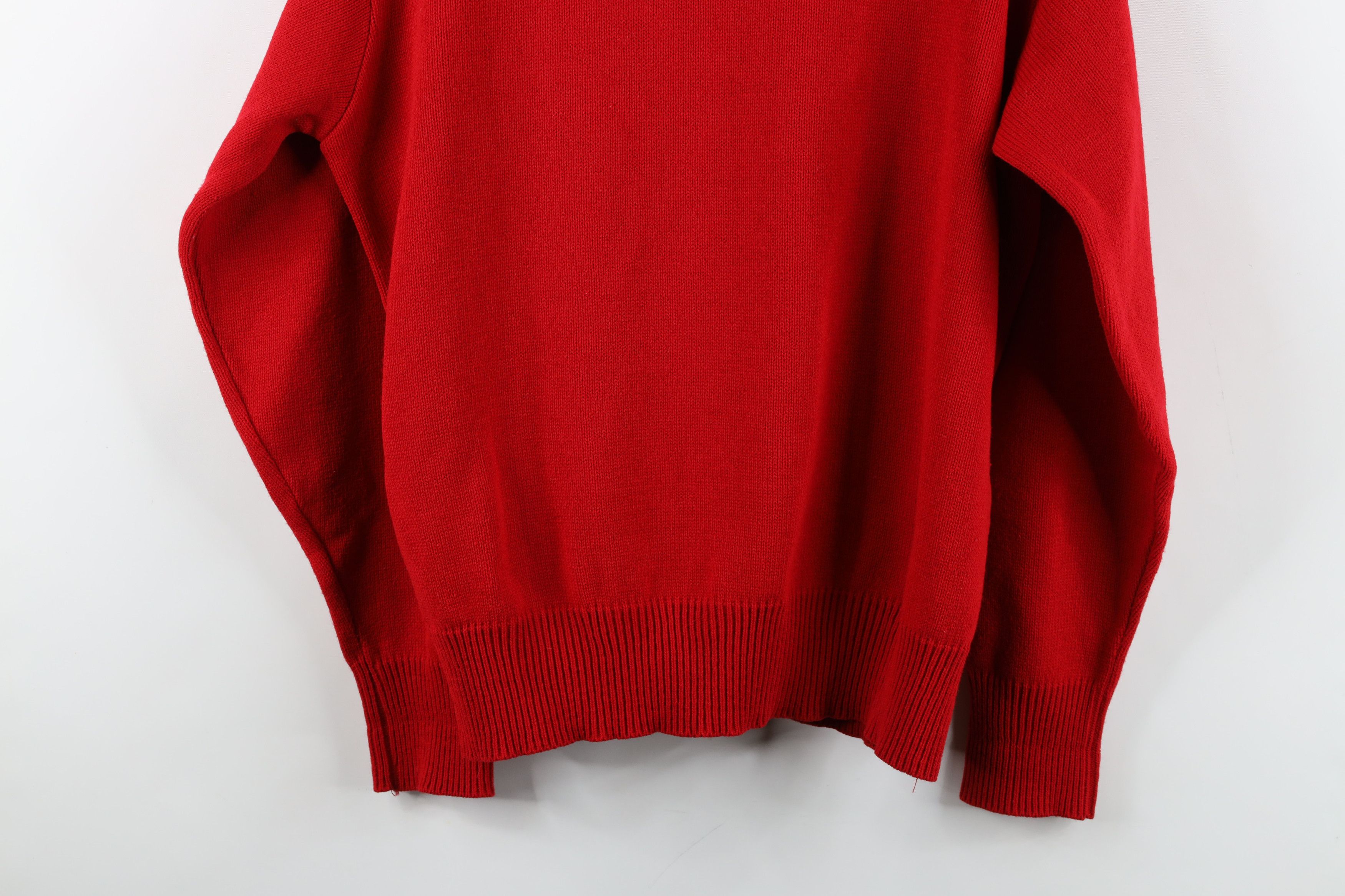Vintage Vintage 70s Streetwear Varsity Letterman Sweater Red USA Size US M / EU 48-50 / 2 - 10 Thumbnail