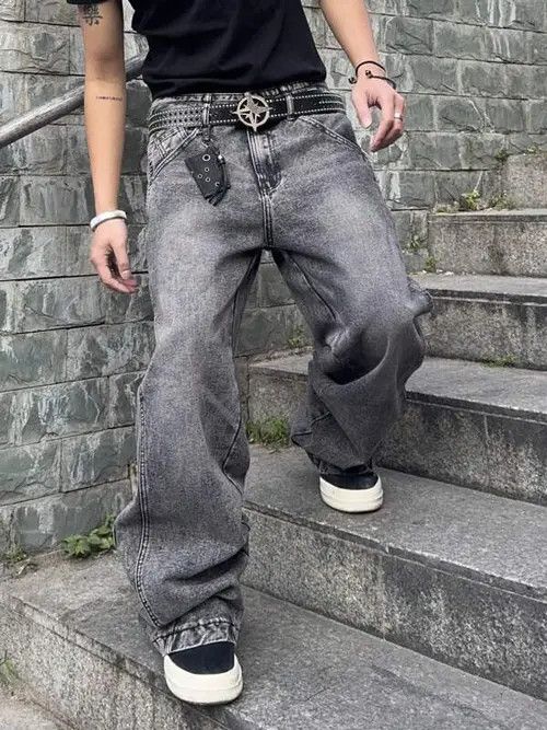 Japanese Brand × Vintage Washed Baggy Jeans Size US 32 / EU 48 - 1 Thumbnail