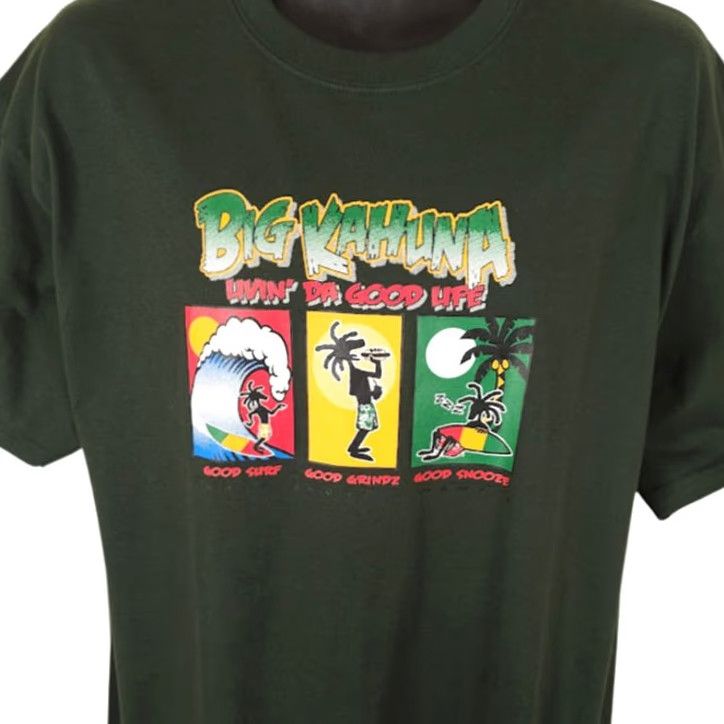Vintage VINTAGE Big Kahuna T Shirt Mens Size Large Green North Shore Hawaii Travel Destination Size US L / EU 52-54 / 3 - 2 Thumbnail