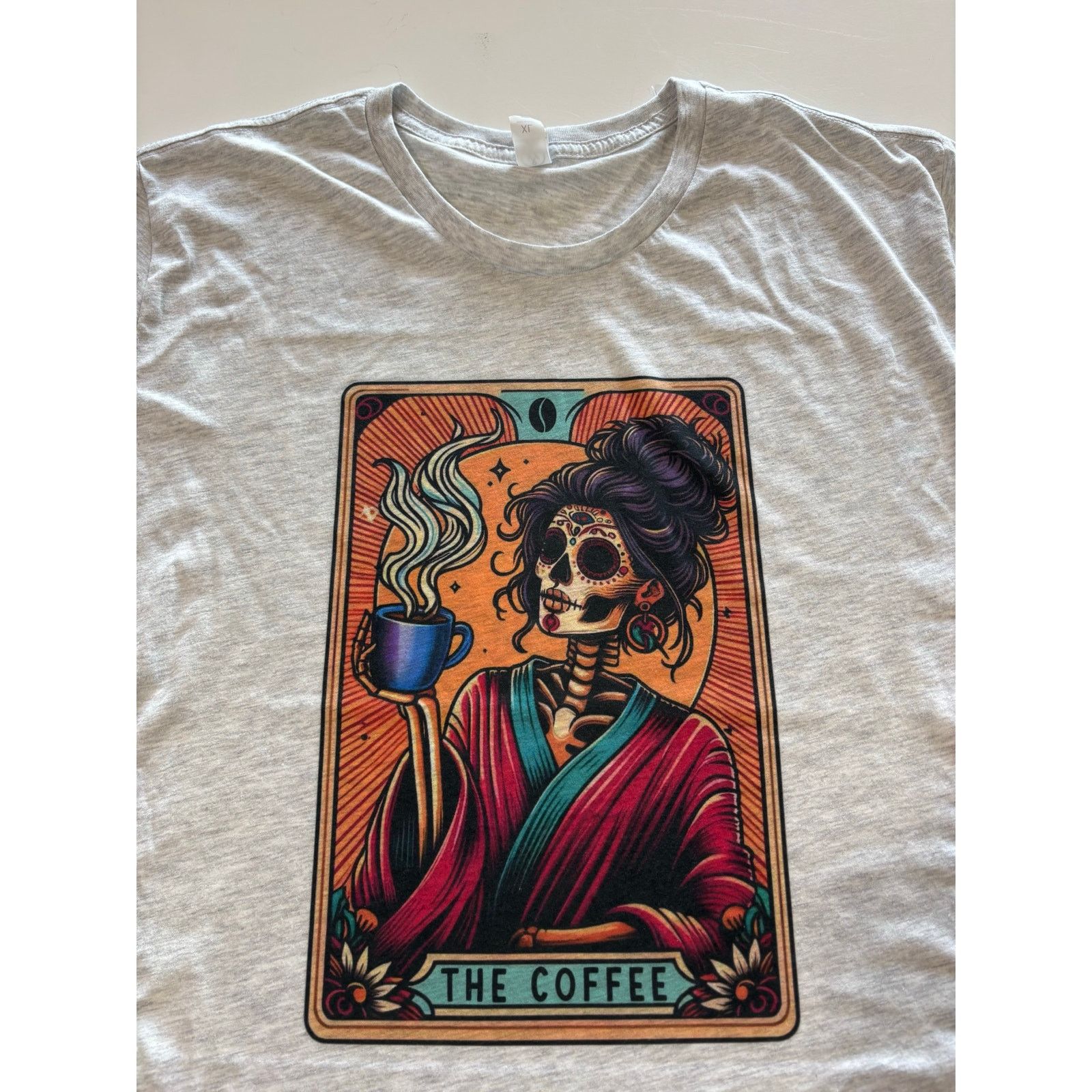 Alternative Apparel The Coffee Tarot Card Rocker T-Shirt Size XL / US 12-14 / IT 48-50 - 1 Thumbnail