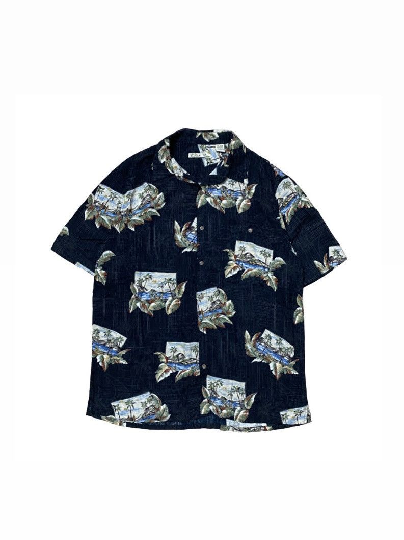 Vintage Batik Bay Hawaiian Postcard Print Floral Shirt Short L Size US L / EU 52-54 / 3 - 1 Thumbnail