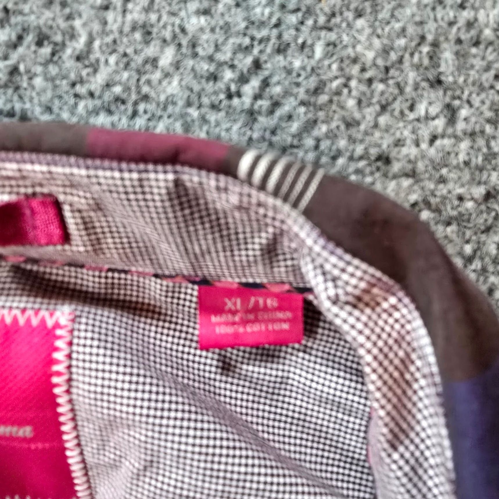 Tommy Bahama Tommy Bahama Shirt Mens XL Pink Brown Plaid Button Long Sleeve Casual Career Shirt Size US XL / EU 56 / 4 - 5 Thumbnail