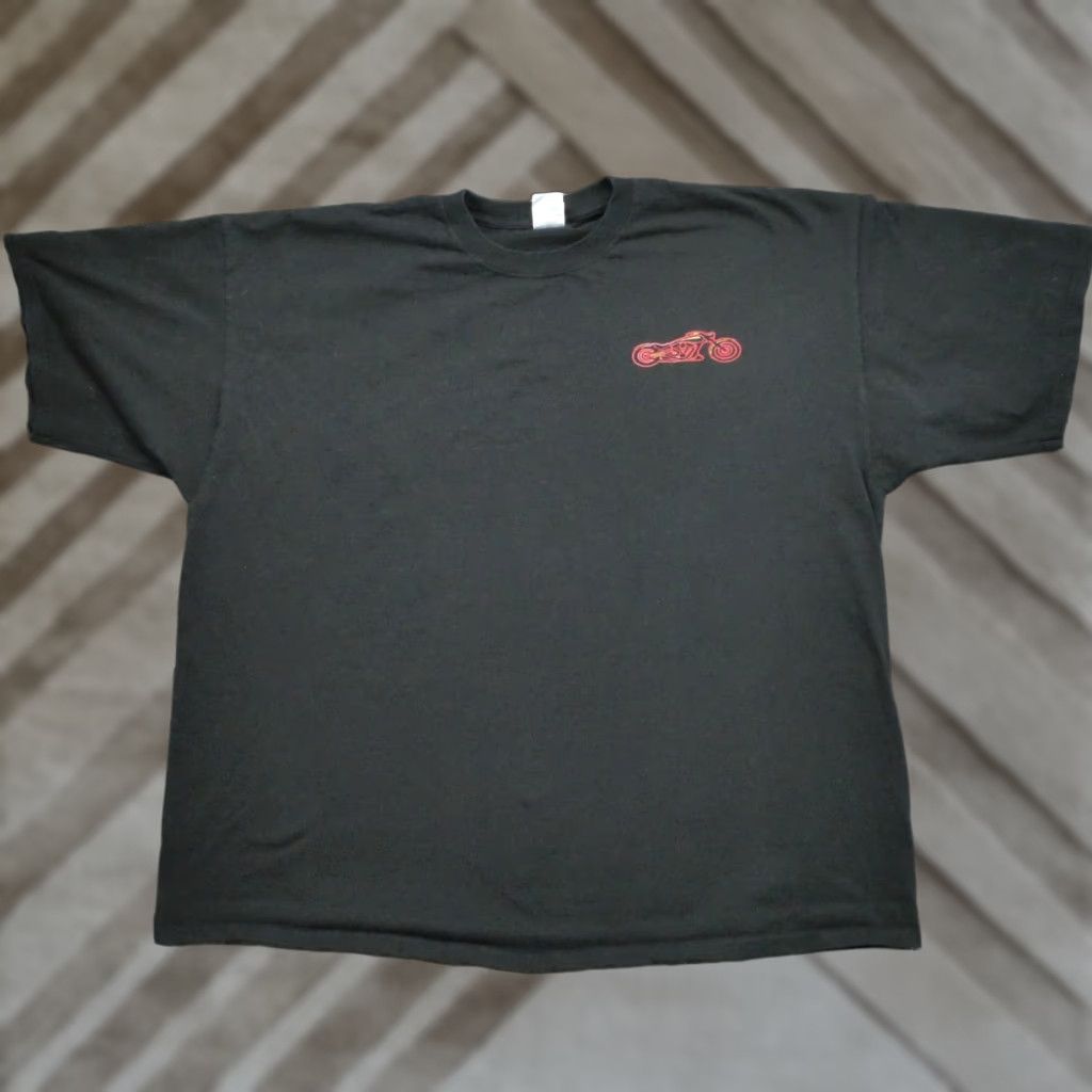 Gildan VINTAGE Motorcycle T Shirt Adult 3XL Black Springfield Missouri Chopper Route 66 Y2K Gildan Mens Shirts Size US XXL / EU 58 / 5 - 1 Thumbnail