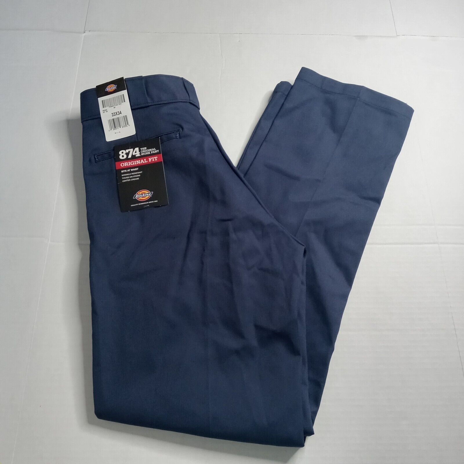 Dickies Dickies 874 Work Pants Men's 33x34 Blue Original Fit Size US 33 - 1 Thumbnail