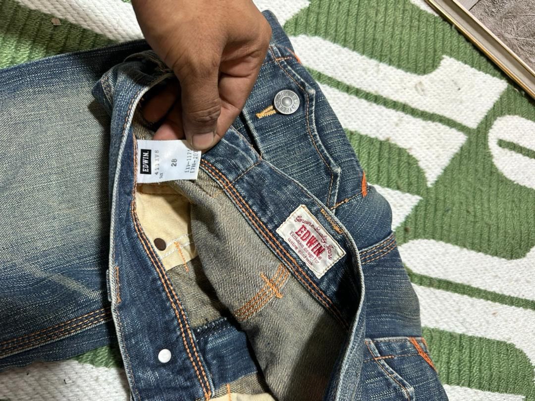 Edwin EDWIN XV Distressed Flare Buckle Back Jeans Size US 32 / EU 48 - 7 Thumbnail