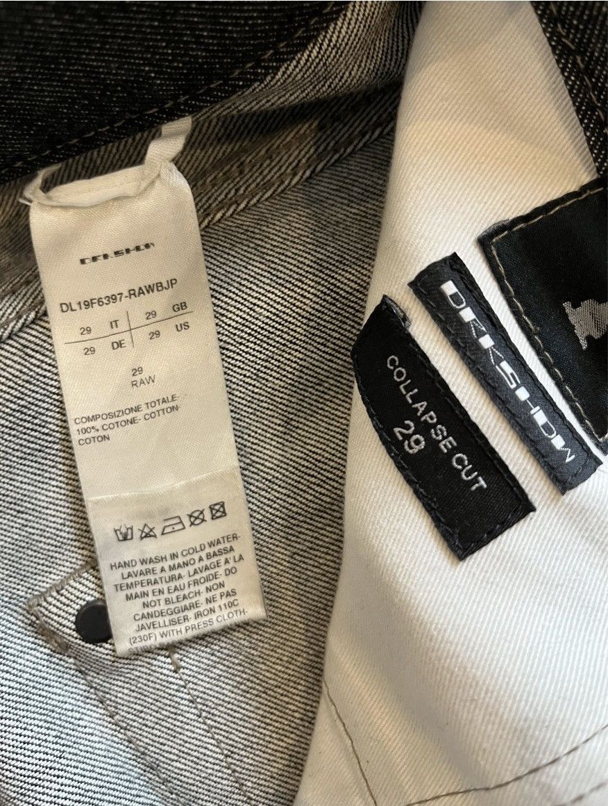 Rick Owens Collapse cut runway selvedge jeans Size US 29 - 4 Thumbnail