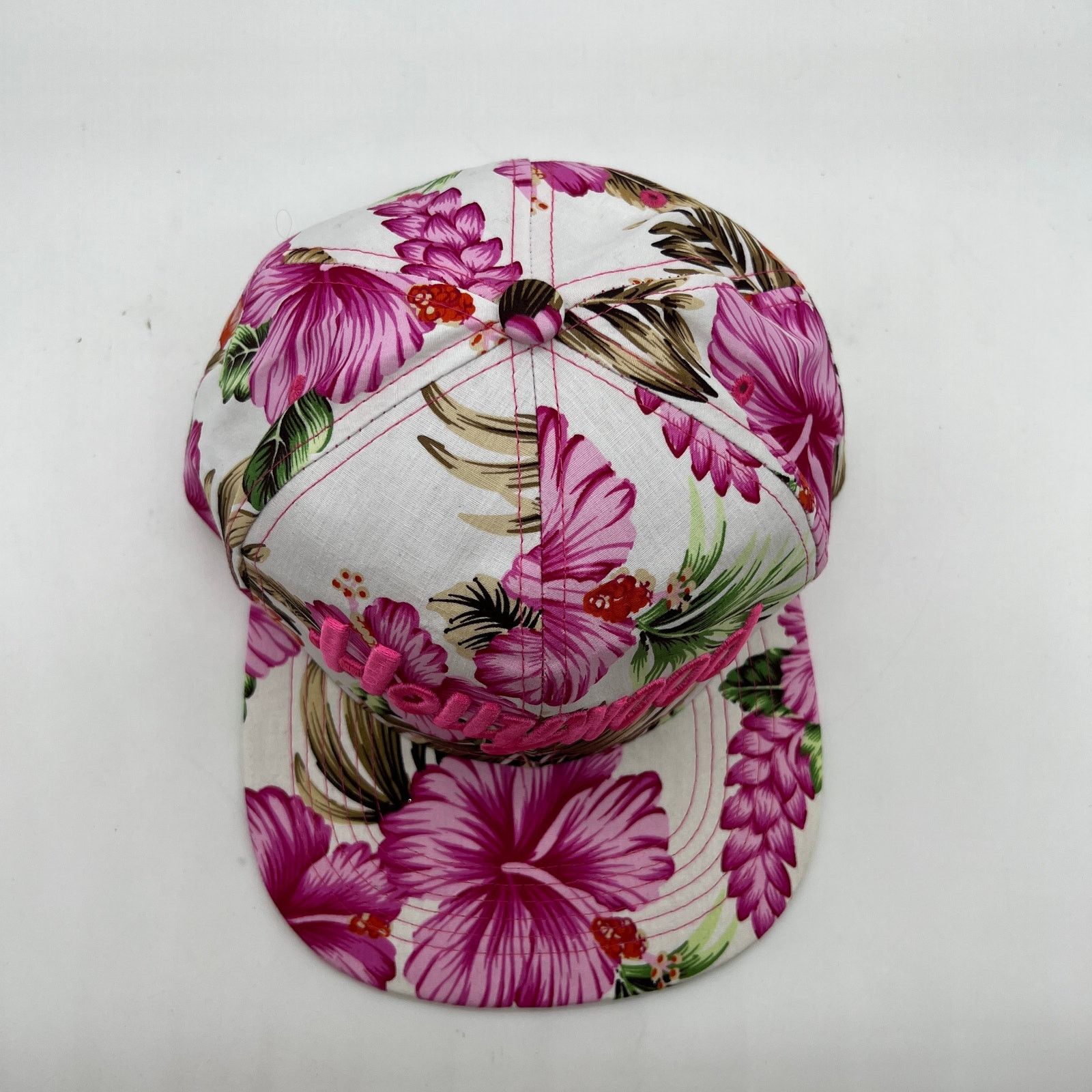 Other Hollywood Women's Pink Floral Hat Snapback Tropical Caps Size ONE SIZE - 4 Thumbnail