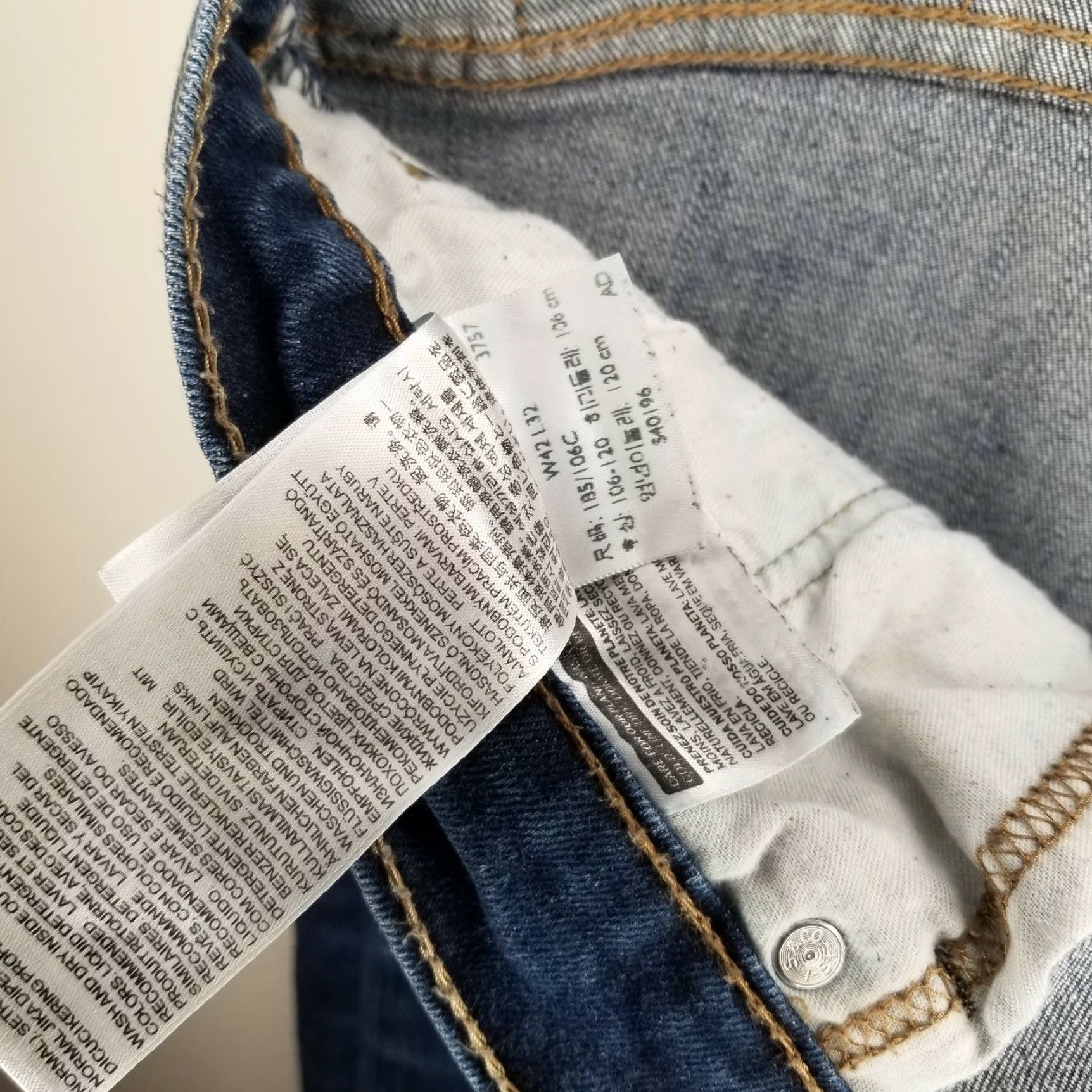 Levi's Levi's 514 Straight Jeans Men's Size 42x32 Blue Size US 42 / EU 58 - 3 Thumbnail
