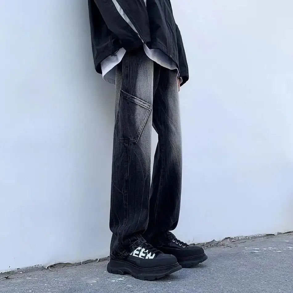 Japanese Brand Straight gradient high street jeans Size US 32 / EU 48 - 6 Thumbnail