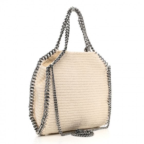 Stella McCartney STELLA MCCARTNEY FALABELLA COTTON TOTE BEIGE Size ONE SIZE - 2 Thumbnail