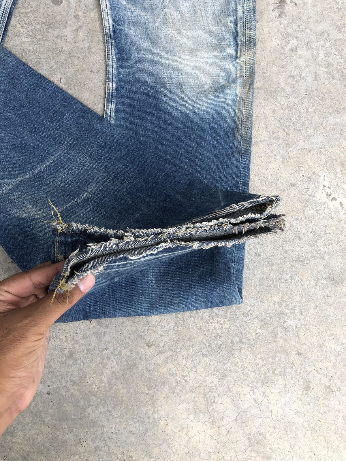 Lee Japanese Lee Flared Jeans Distressed Jeans Size US 32 / EU 48 - 13 Thumbnail