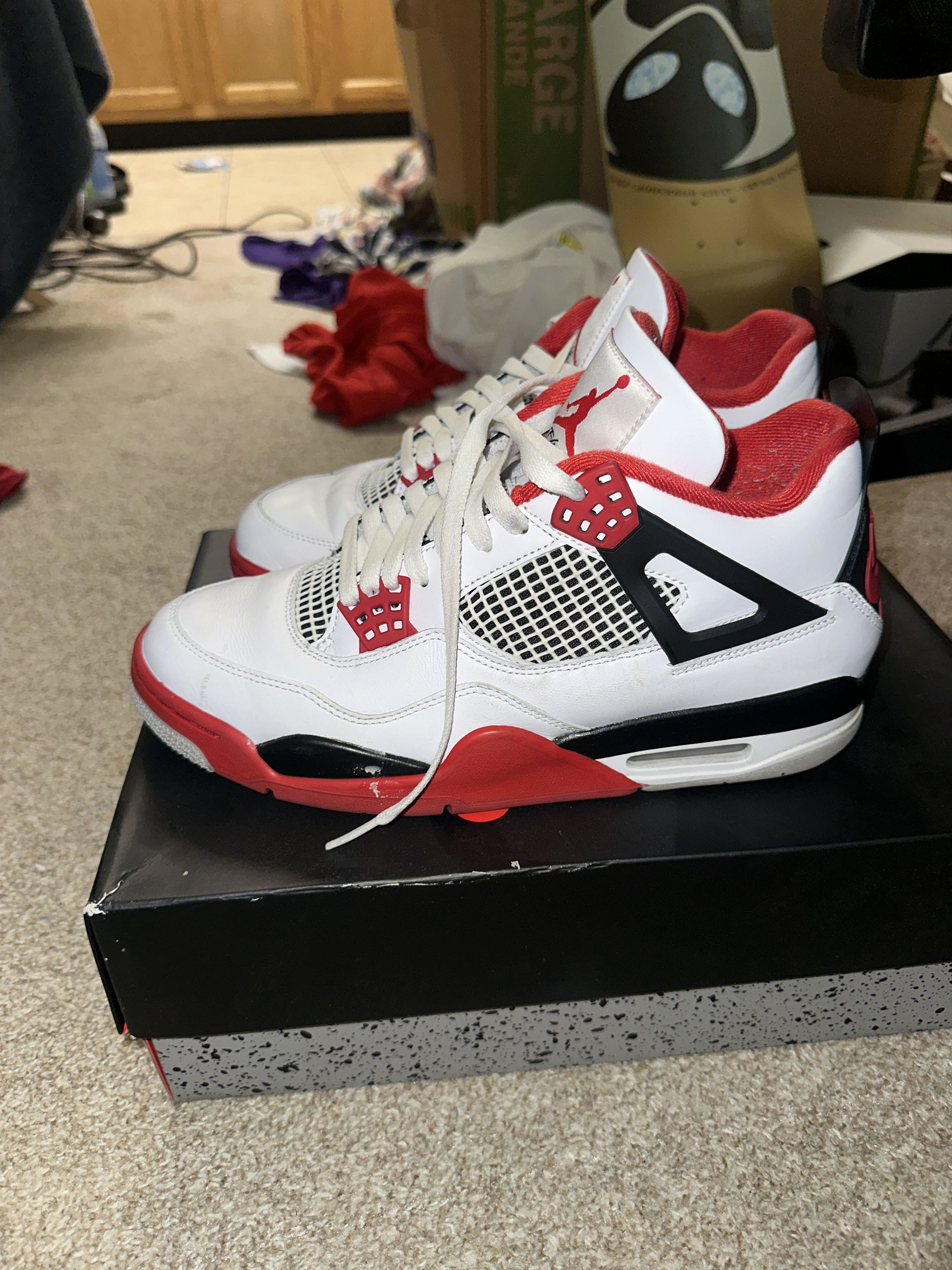 Jordan Brand Jordan 4 fire red 2020 Size US 9.5 / EU 42-43 - 5 Thumbnail