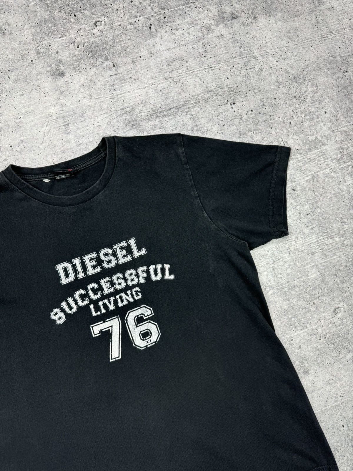 Diesel Vintage Diesel 90’s Y2K Style Big Logo Washed T-Shirt Tee Size US M / EU 48-50 / 2 - 4 Thumbnail