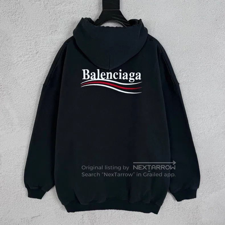 Balenciaga Balenciaga Coca-Cola Wave Letter Pattern Embroidered Hoode Size US XXL / EU 58 / 5 - 2 Thumbnail