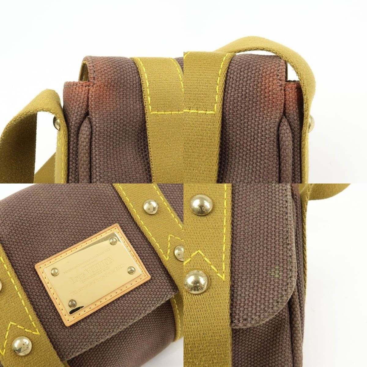 Louis Vuitton Louis Vuitton Antigua Besace PM Canvas Shoulder Bag Brown Size ONE SIZE - 6 Thumbnail