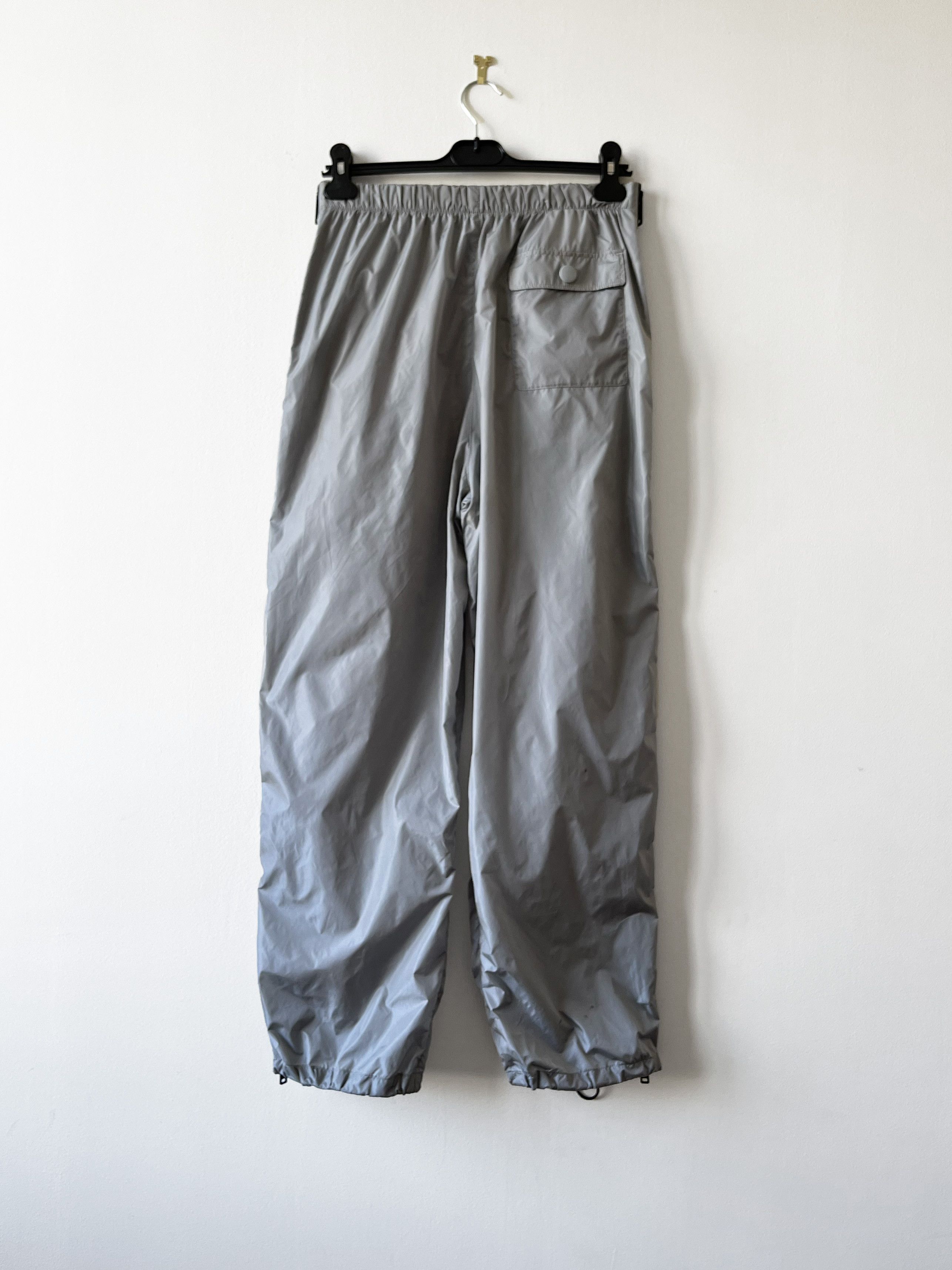 Prada Prada SS17 grey nylon track pants with side zip Grailed