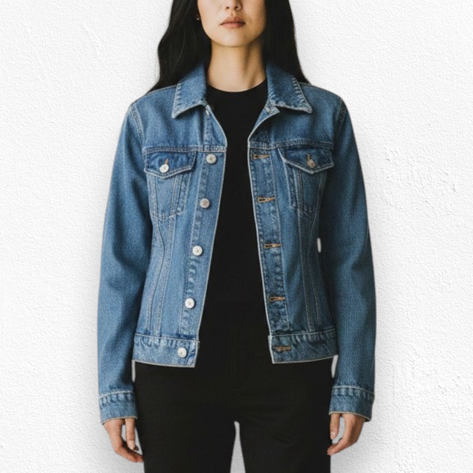 Hudson Hudson Slim Fit Denim Trucker Jacket S/M Size S / US 4 / IT 40 - 3 Thumbnail