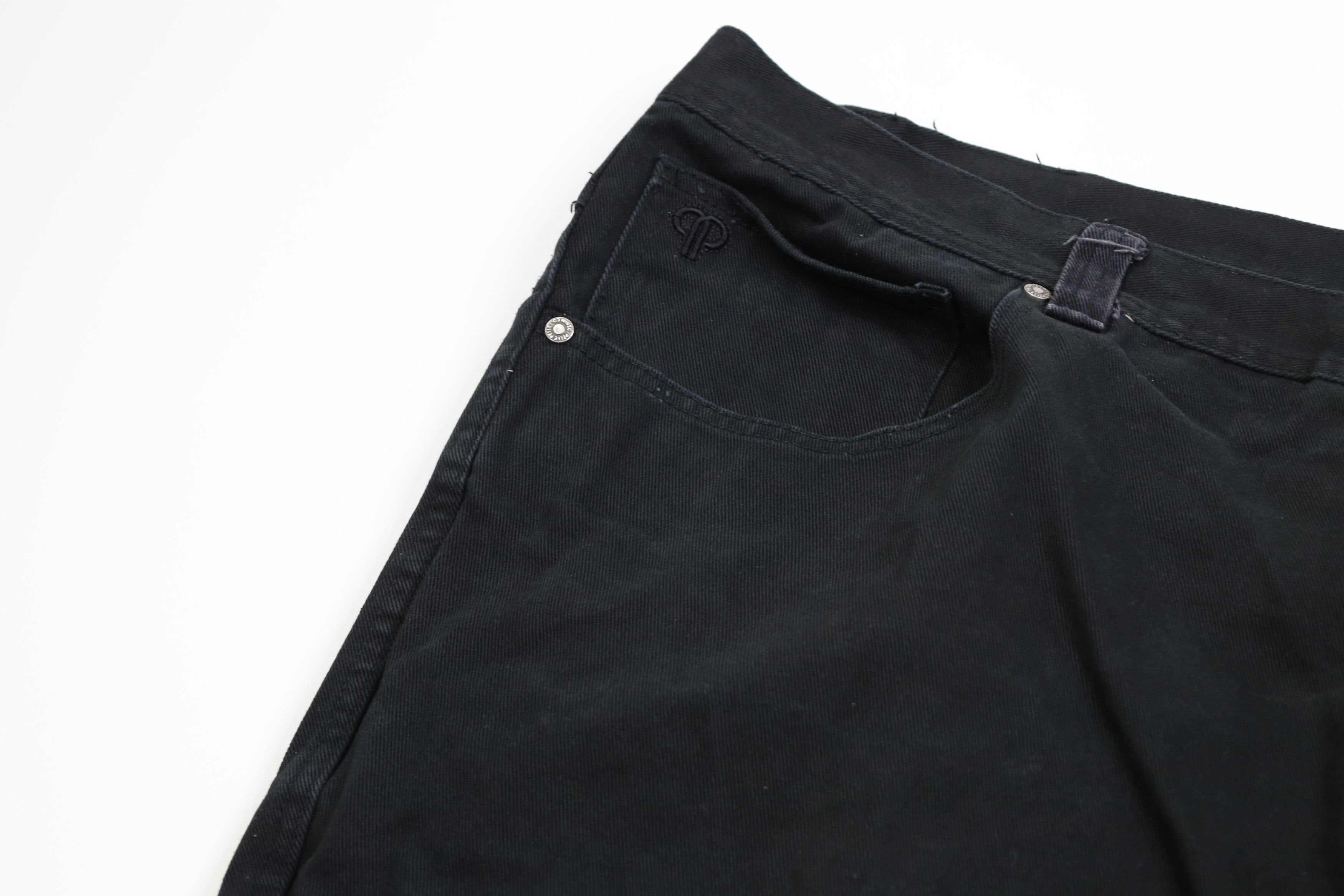 Pelle Pelle Vintage 90s Y2K Pelle Pelle Baggy Wide Leg Denim Jeans Black Size US 44 / EU 60 - 6 Thumbnail