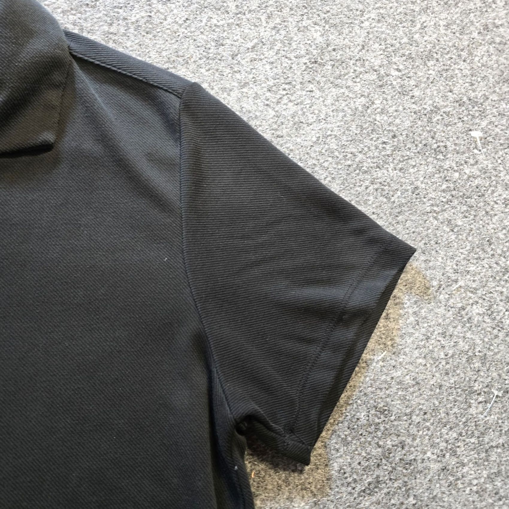 ASH Porter & Ash Shirt Mens XL Black Textured Button-Up Collared Casual Basic Size US XL / EU 56 / 4 - 3 Thumbnail