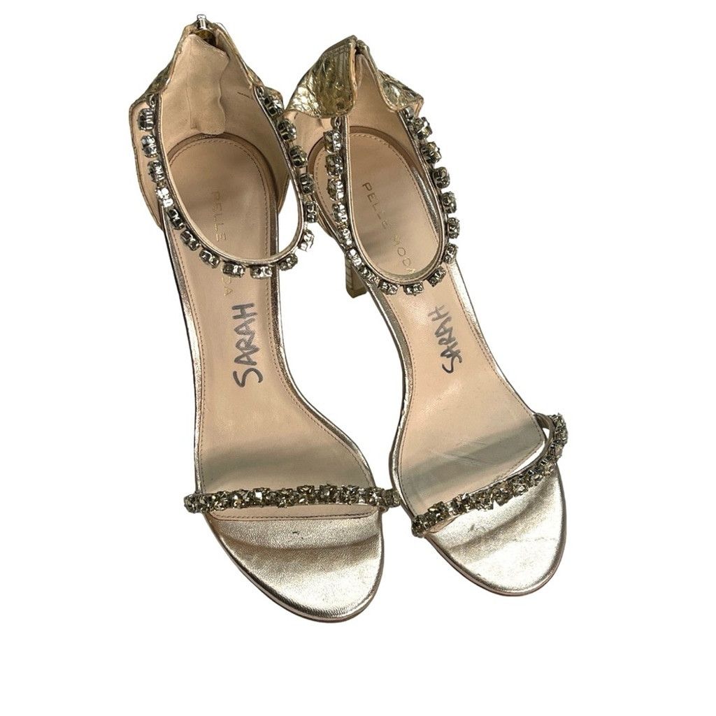 Pelle Moda Pelle Moda Frisk Embellished In Snake and Gold Size 8M Size US 8 / IT 38 - 3 Thumbnail