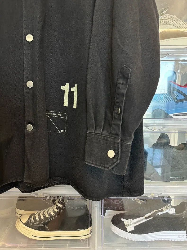 Raf Simons Raf Simons 18aw post leather ultra-shouette denim shirt Size US S / EU 44-46 / 1 - 3 Thumbnail