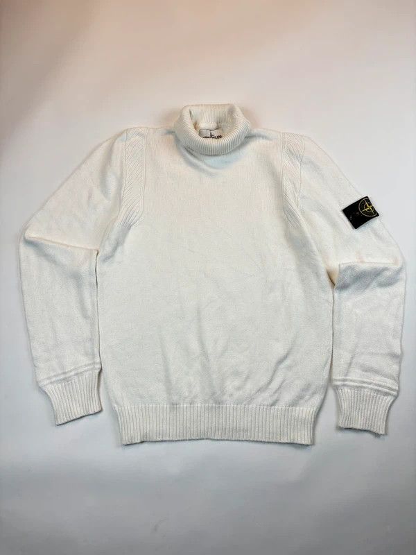 Stone Island Stone Island Rollkragenpullover Weiß M Size US M / EU 48-50 / 2 - 1 Thumbnail