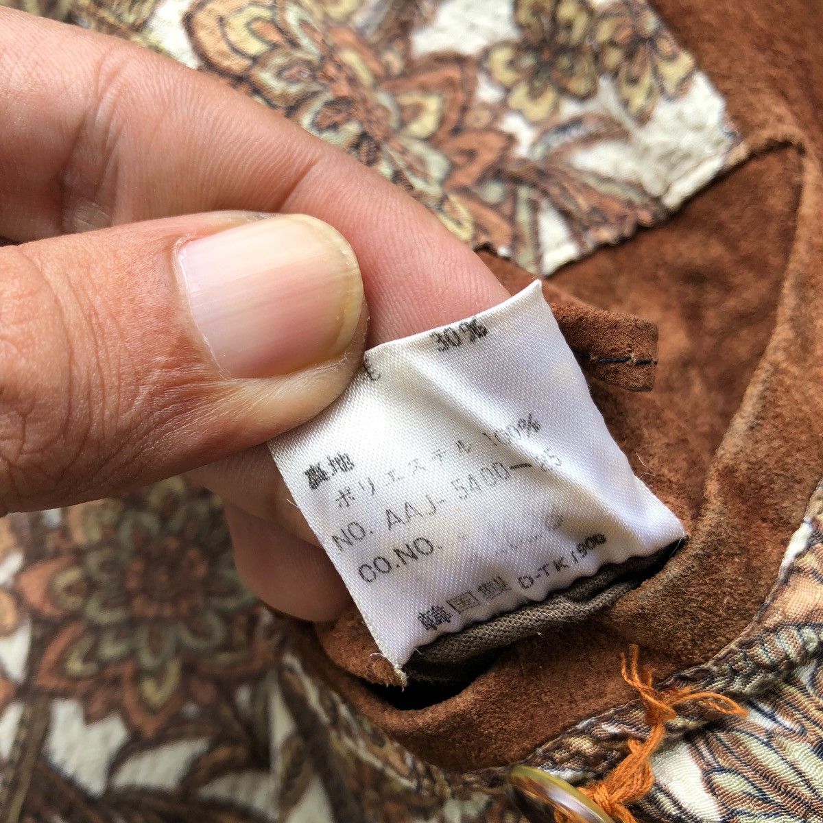 Tornado Mart 💥rare💥 japanese JUN TAKAHASHI genuine suede leather jacket Size US M / EU 48-50 / 2 - 6 Thumbnail