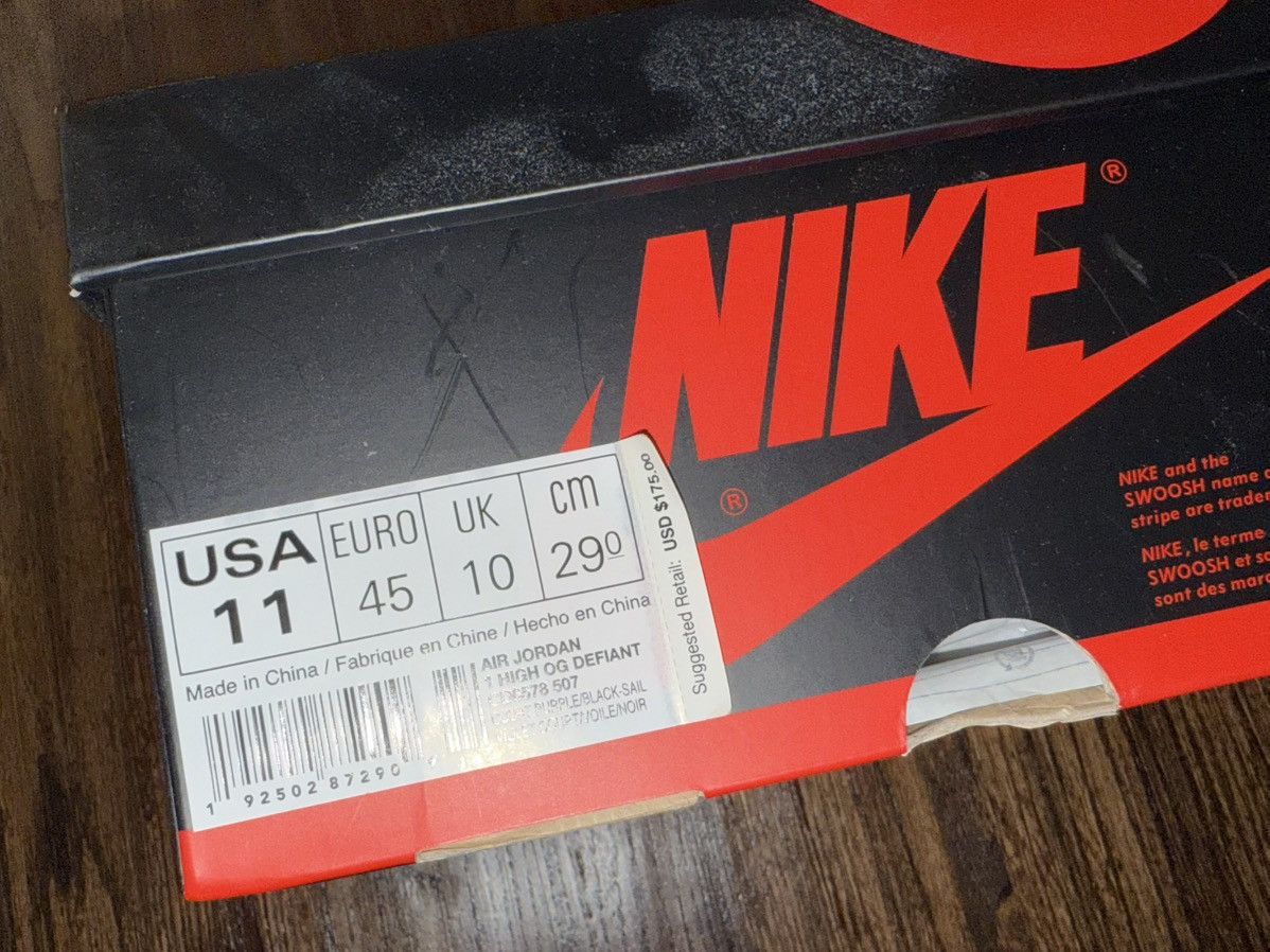 Jordan Brand Nike Air Jordan 1 Retro High SB Defiant LA To Chicago Sz 11 Size US 11 / EU 44 - 9 Thumbnail