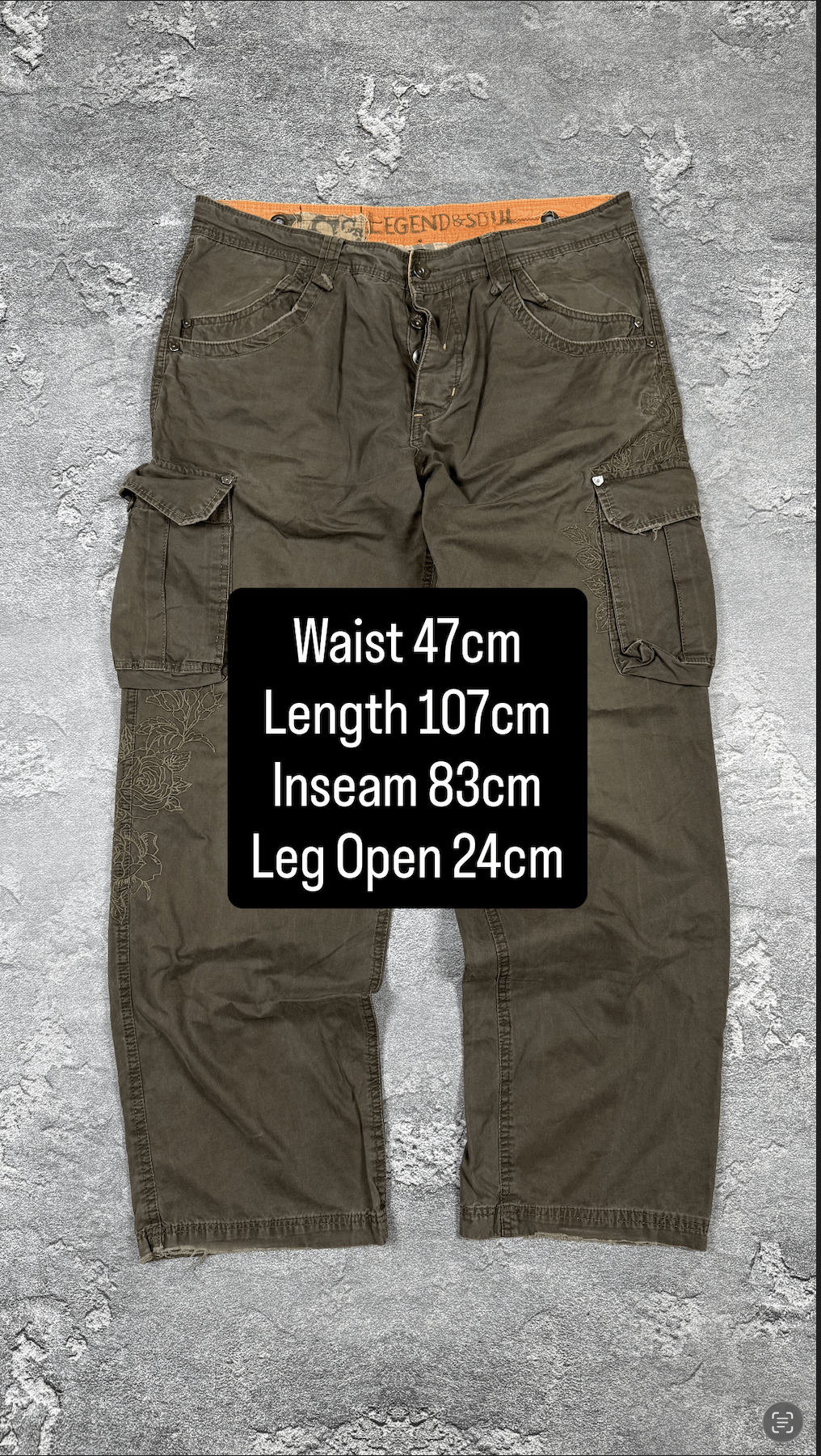 Hysteric Glamour If Six Was Nine Cargo Straight Flared Pants Size 32 Y2K 00s Size US 32 / EU 48 - 3 Thumbnail