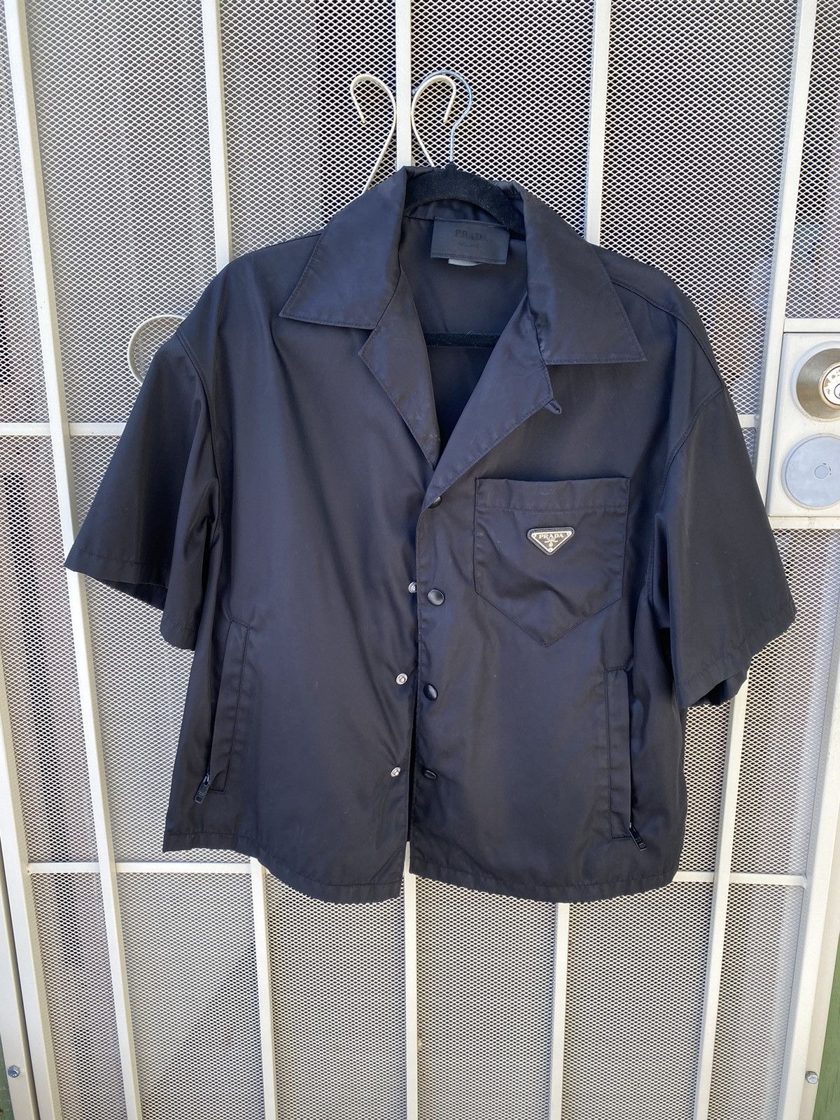 Designer × Prada Prada Renylon Bowling Shirt Size US S / EU 44-46 / 1 - 2 Thumbnail