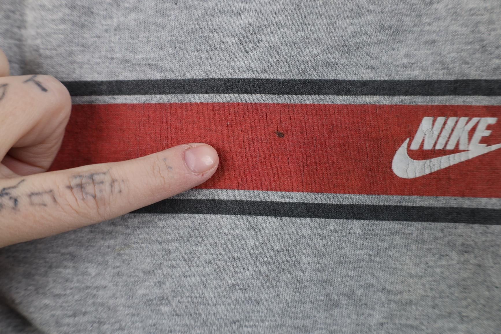 Nike Vintage Nike Travis Scott Center Swoosh T-Shirt Heather Gray Size US XL / EU 56 / 4 - 6 Thumbnail