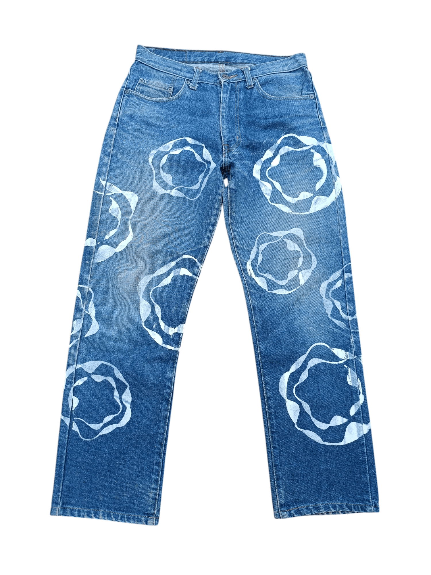 Hysteric Glamour Japan 🇯🇵 Liberto Big Tears Paint Design Denim Size US 30 / EU 46 - 1 Thumbnail