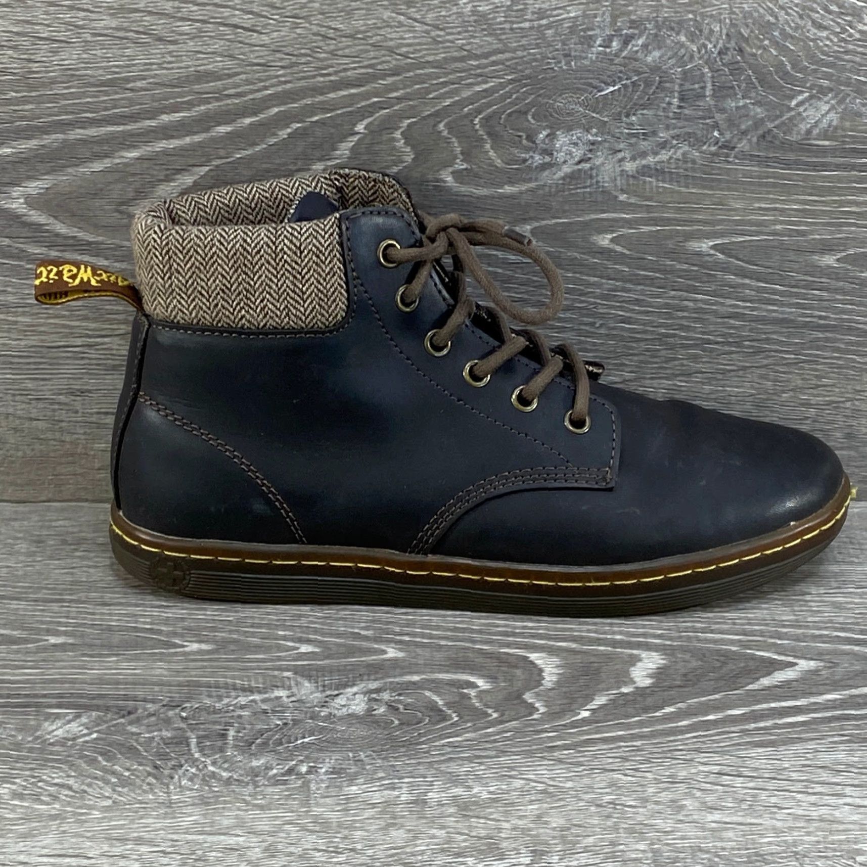 Dr. Martens Dr Doc Martens Maelly Brown Leather Ankle Combat Boots Womens 8 Lace Up Shoe Size US 6 / IT 36 - 2 Thumbnail