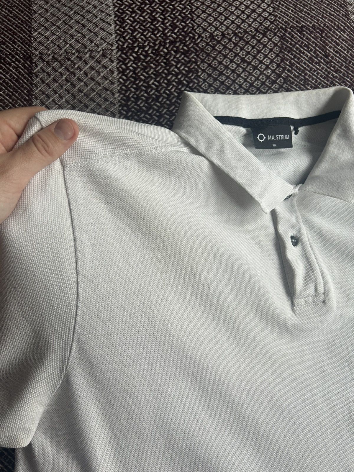 MA.STRUM × Vintage MA.STRUM White Polo Shirt Luxury Streetwear Style Size XXL Size US XXL / EU 58 / 5 - 13 Thumbnail