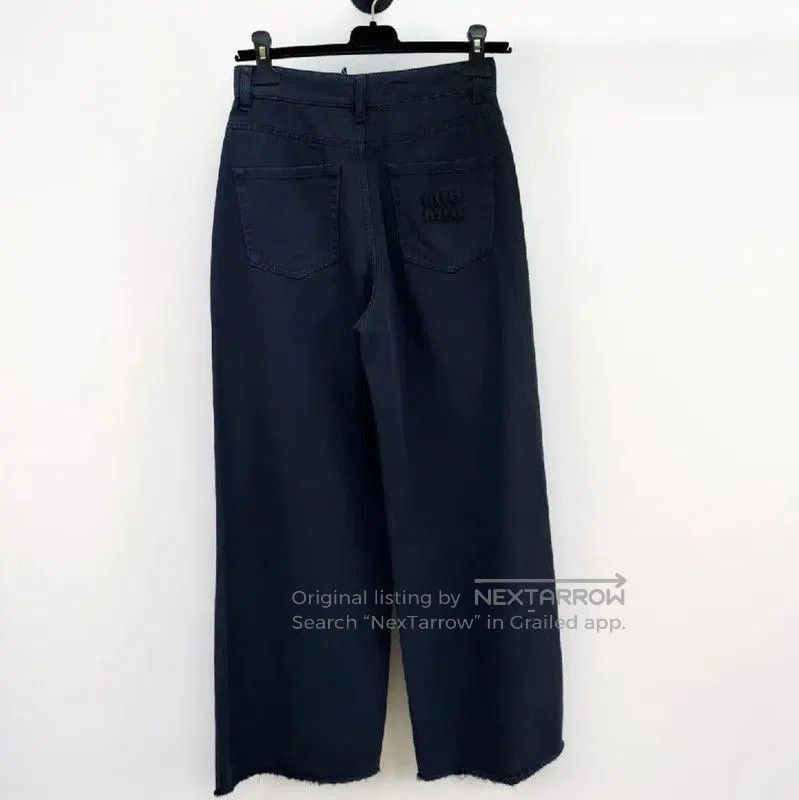Miu Miu Miu Miu Women's Dark Blue Denim Pants . Size 23" - 2 Thumbnail