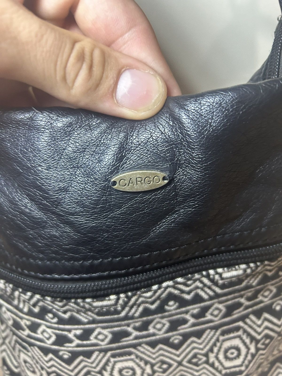 Vintage Vintage Cargo 90s leather/knit fabric crossbody shoulder bag Size ONE SIZE - 4 Thumbnail