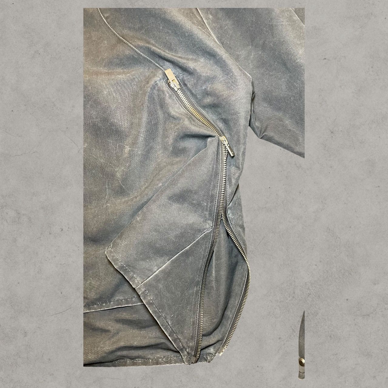 Heliot Emil SS26 Heliot Emil Crinis Oversized Gray Shell Jacket Sz 50 Size US M / EU 48-50 / 2 - 6 Thumbnail