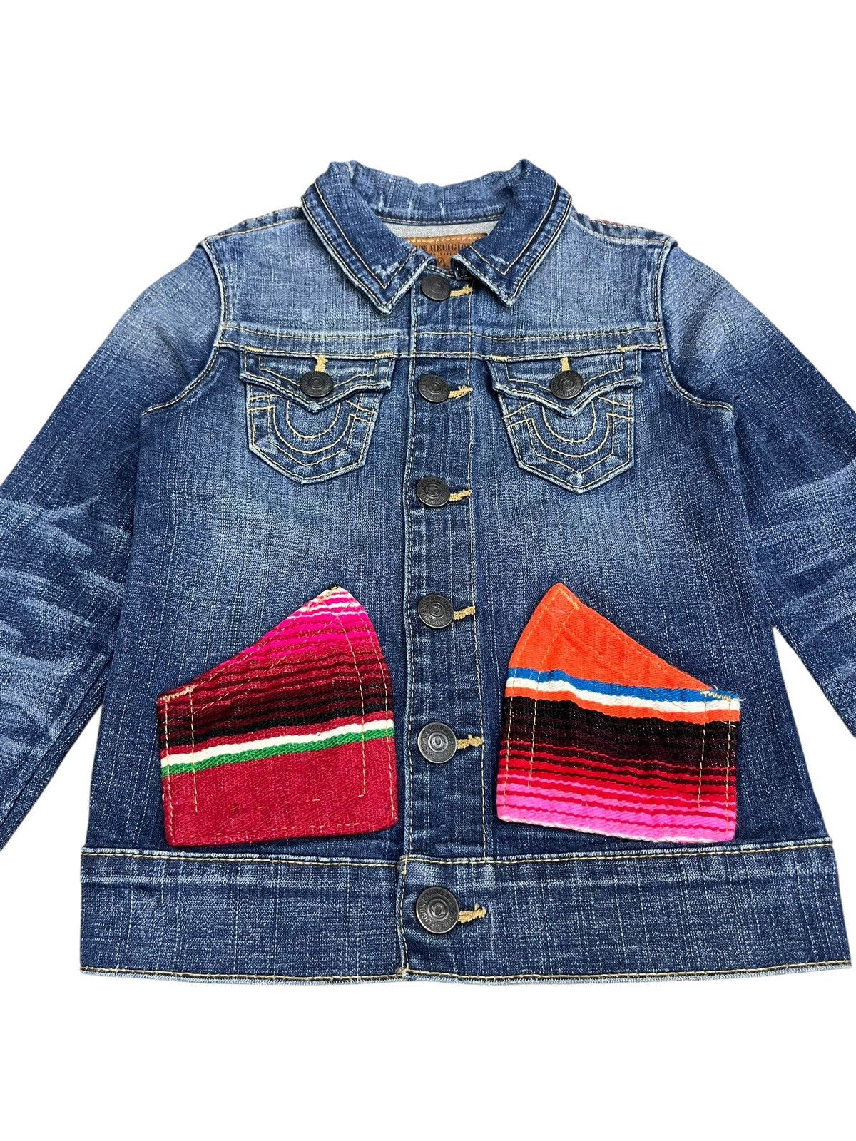 True Religion 🔥TRUE RELIGION KIDS SERAPE CUSTOM DENIM JACKET Size US XXS / EU 40 - 5 Thumbnail