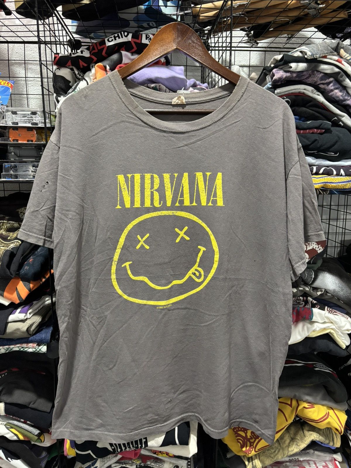 Band Tees × Nirvana × Vintage Vintage 1992 Nirvana Tshirt Size US XL / EU 56 / 4 - 1 Thumbnail