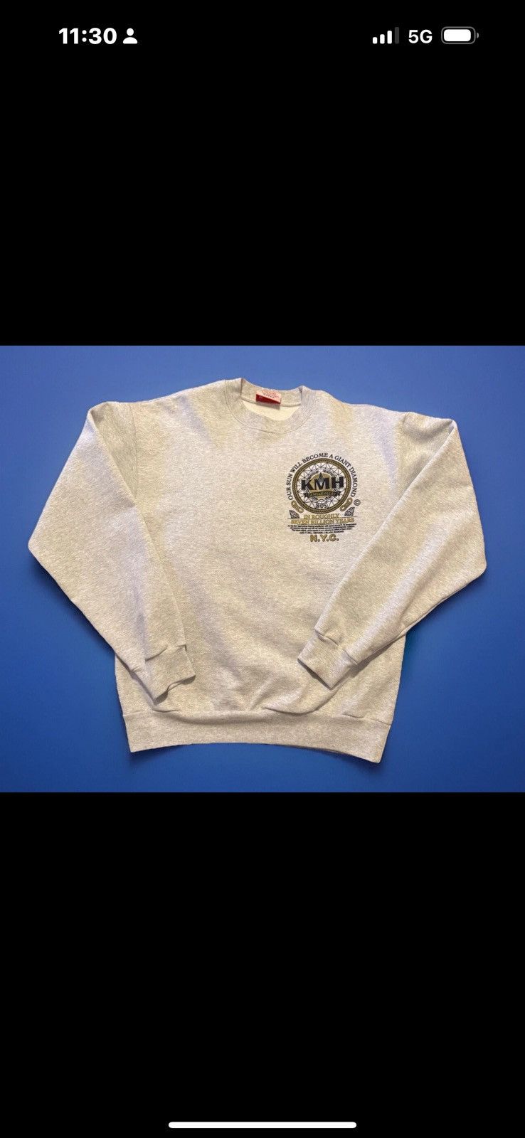 A24 × Online Ceramics Uncut Gems A24 x Online Ceramics Black Opal Crew Neck RARE Size US M / EU 48-50 / 2 - 2 Thumbnail