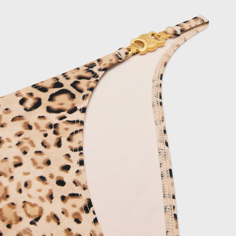 Celine o1w1db10526 2Z6952 Size:34/ Triomphe Swimsuit in Beige/Black Size ONE SIZE - 3 Thumbnail