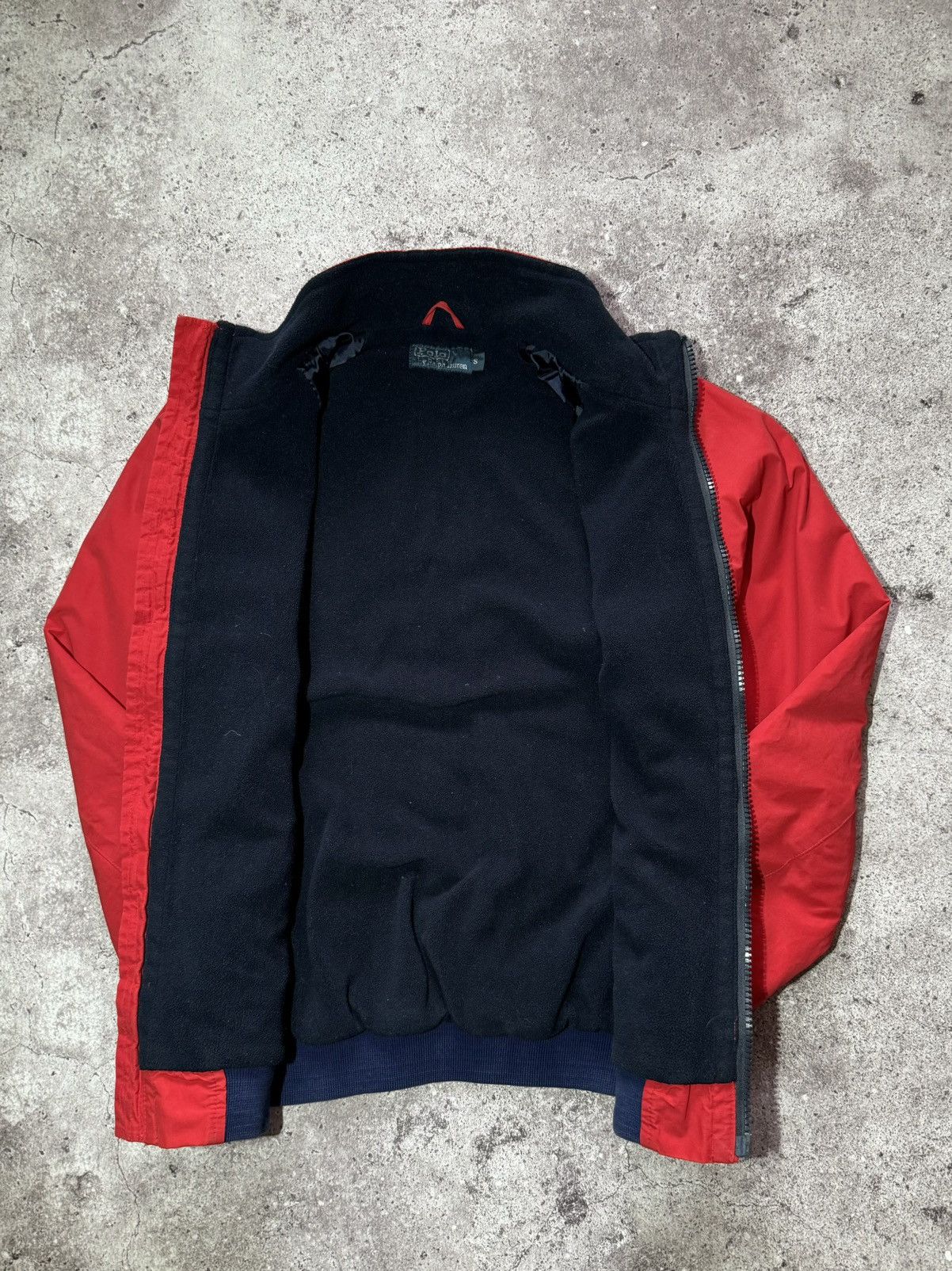 Polo Ralph Lauren × Vintage Polo Ralph Lauren Nylon Fleece Jacket Red Windstoper Size S Size US S / EU 44-46 / 1 - 7 Thumbnail