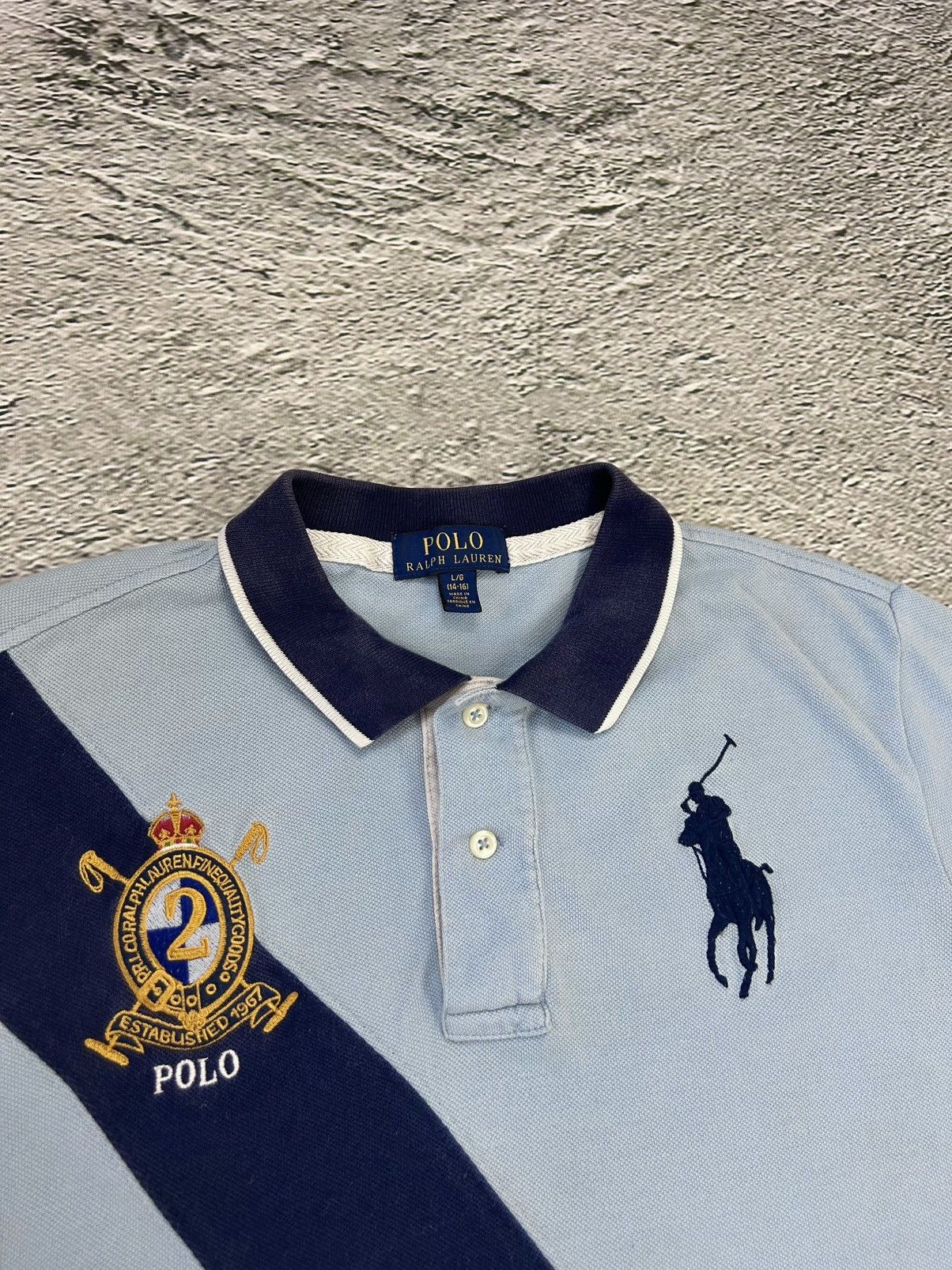 Ralph Lauren Chief Keef Polo Ralph Lauren T-shirt vintage baby blue navy Size US S / EU 44-46 / 1 - 2 Thumbnail